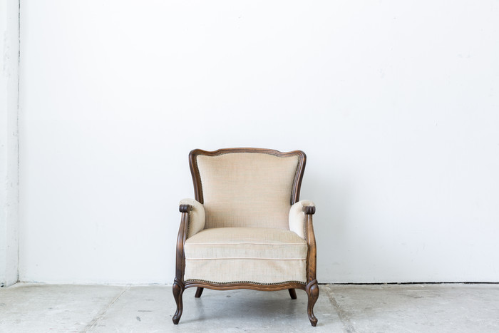 米色沙发椅椅子摄影图
