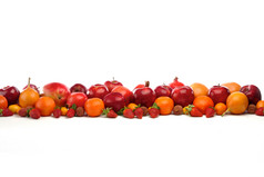 红色水果果实摄影图