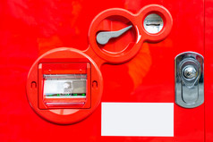 红色调自动售货机摄影图