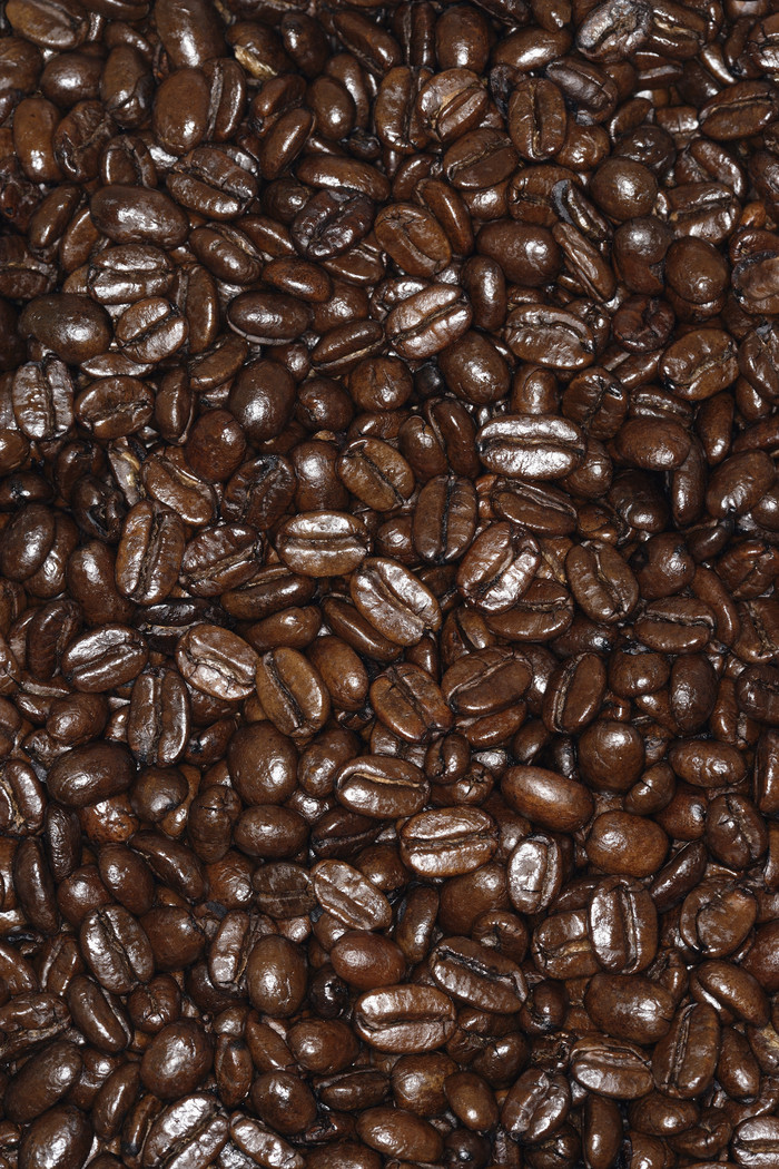 棕色咖啡豆子摄影图