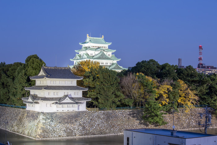 深蓝色调名古屋摄影图