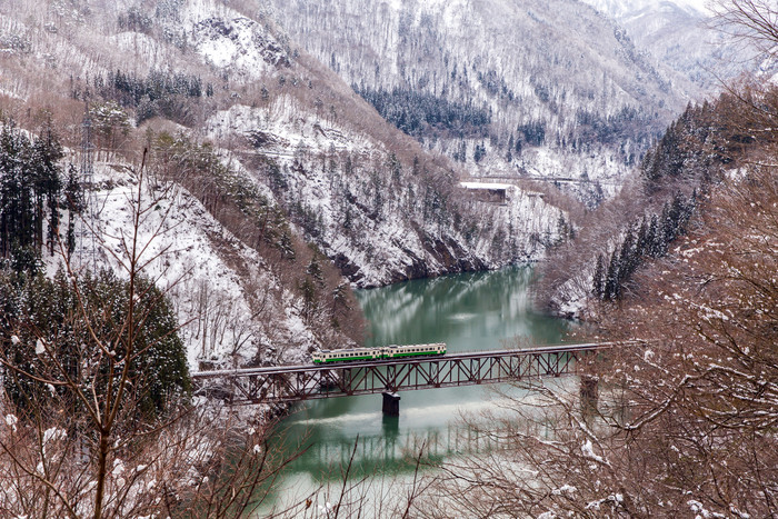 冬天冬季雪山风景