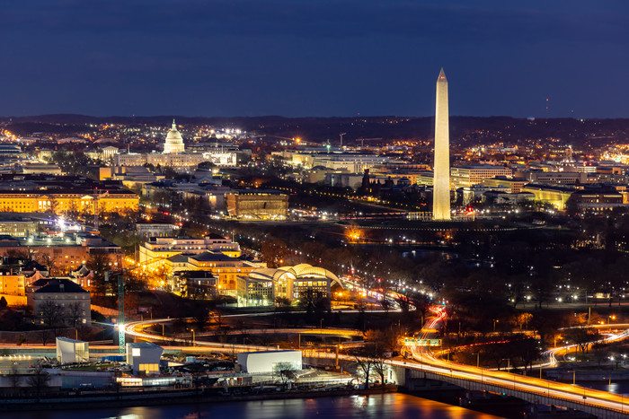 直流华盛顿天际线城市景观摄影图