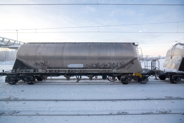拉石油的火车摄影图