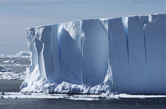 蓝色调漂亮大冰川摄影图