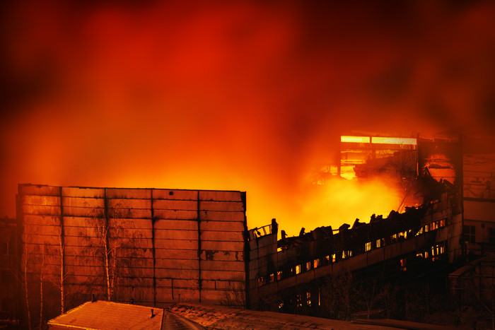 燃烧的大火火灾摄影图