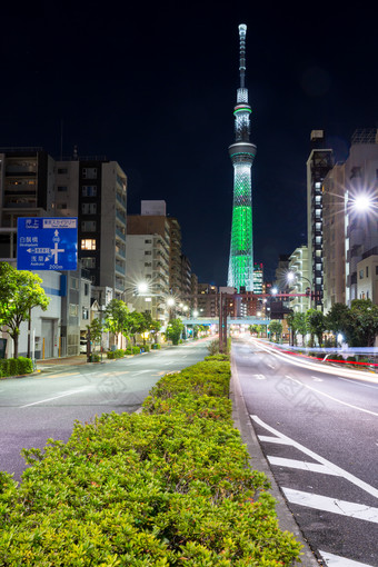 东京城市街道摄影图
