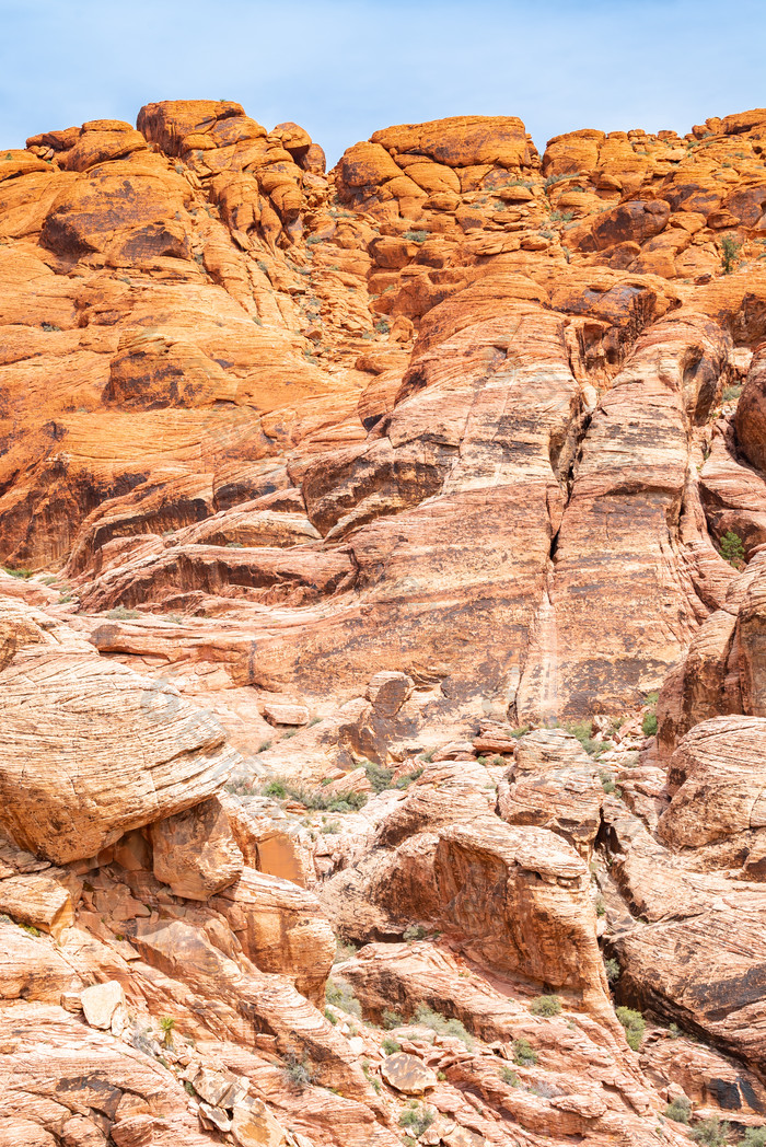 红色峡谷岩石图片