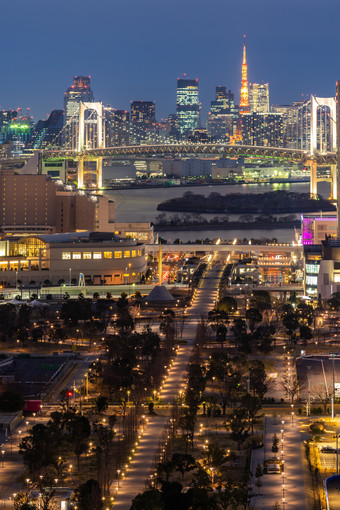 东京城市夜景<strong>摄影图</strong>