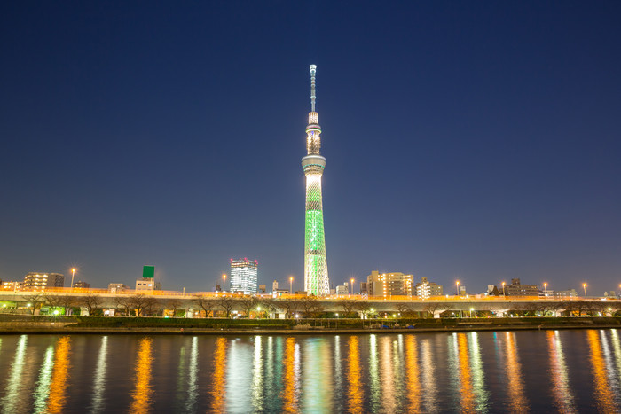 东京夜晚的美丽景色