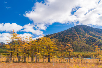 秋季高原山峰风景