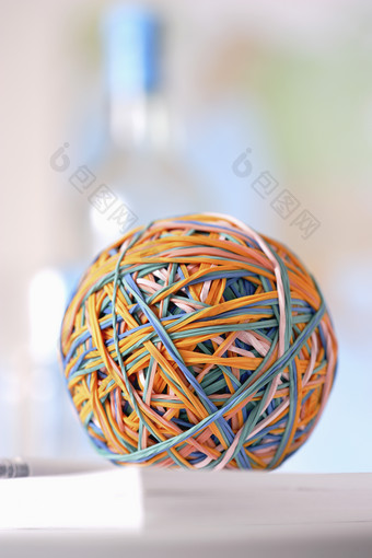 彩色绳子编织圆球