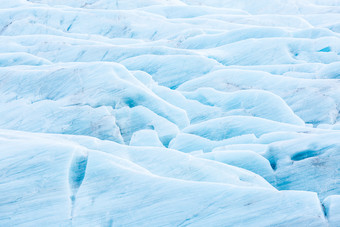 蓝色调冰面摄影图