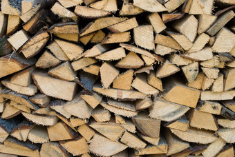 堆放的木头木柴摄影图