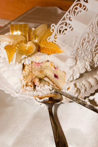 奶油蛋糕甜品摄影图