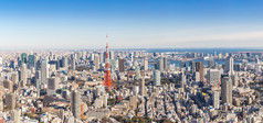东京城市高楼建筑摄影图