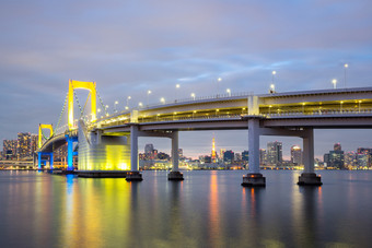 东京大桥建筑摄影图
