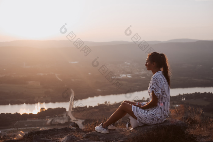 女人女子女的风景摄影