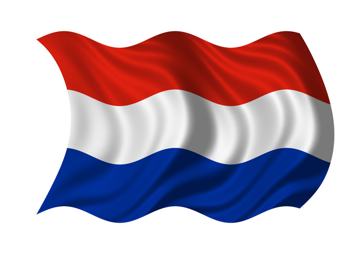 简约荷兰国旗摄影图