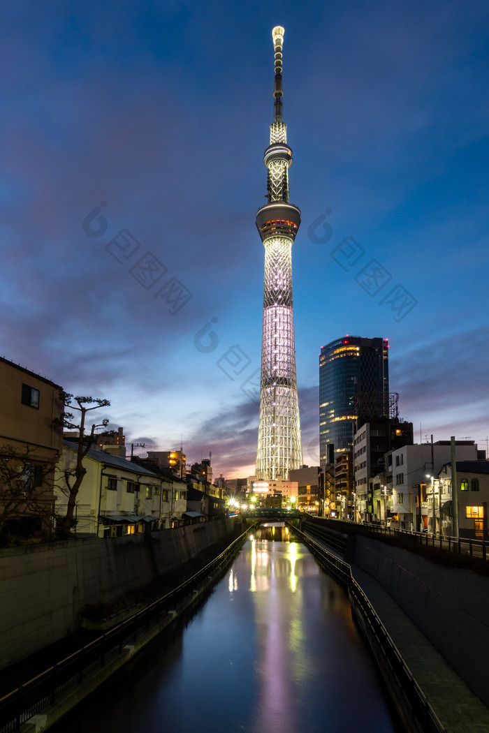 日本东京天空树夜景