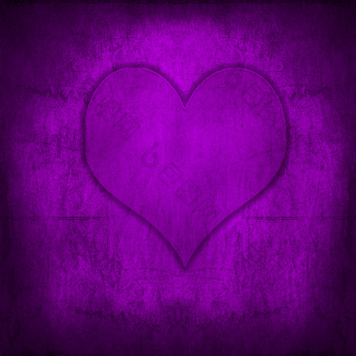 紫色爱心装饰背景图