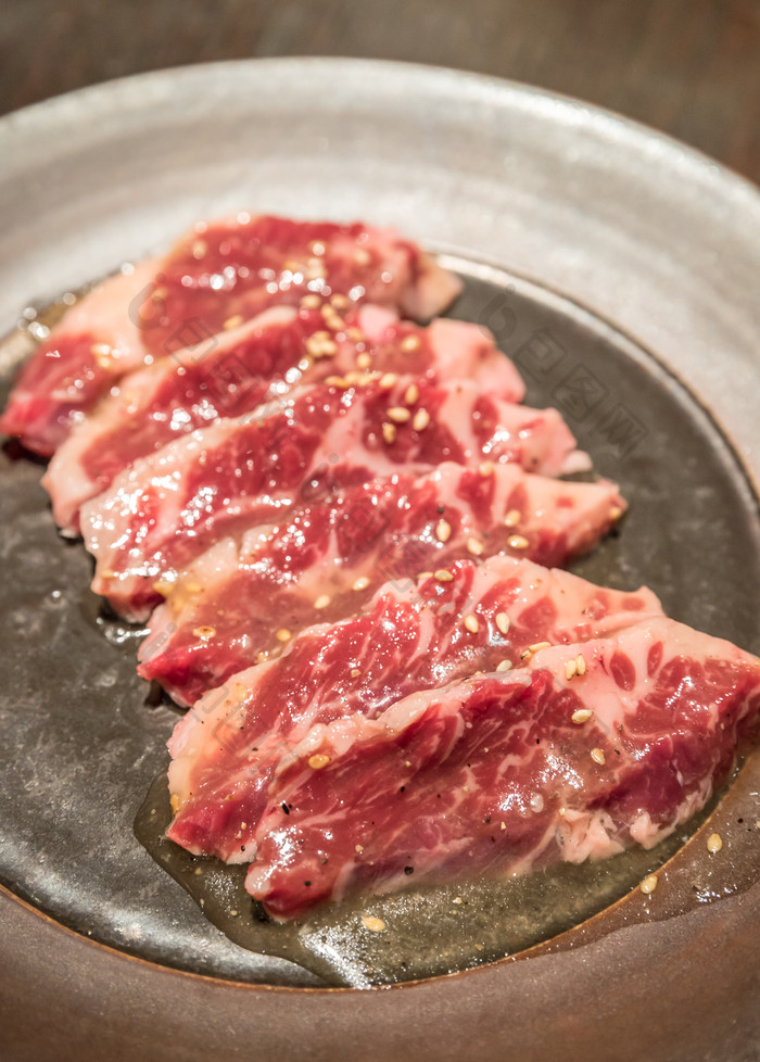 盘装牛肉食材肉食