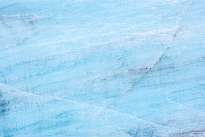 蓝色冰川裂纹摄影图
