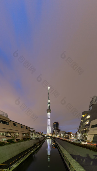 东京天空树摄影图