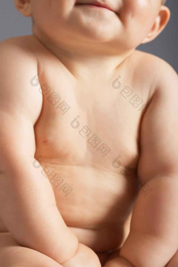 胖乎乎的小婴儿摄影图