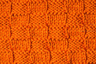 橙色针织图案背景