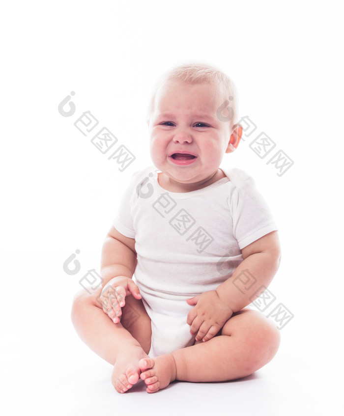 简约风格胖胖的小婴儿摄影图
