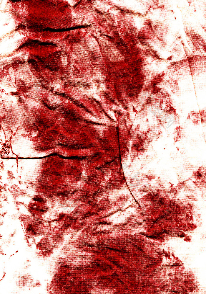 红色调染血的衣服摄影图