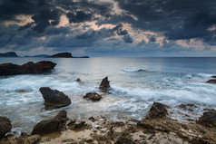 海洋海水石头风景