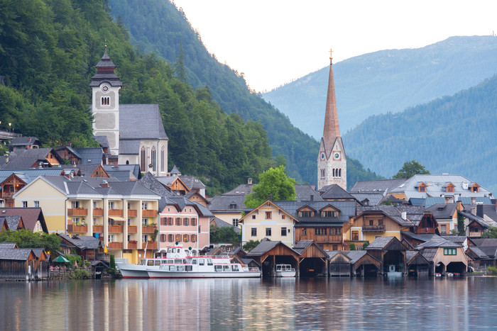 奥地利水上建筑摄影图