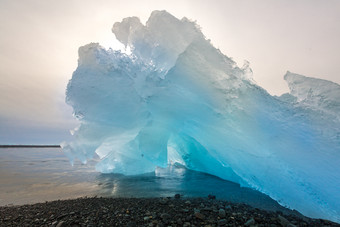 冰川冰山冰岛环礁湖