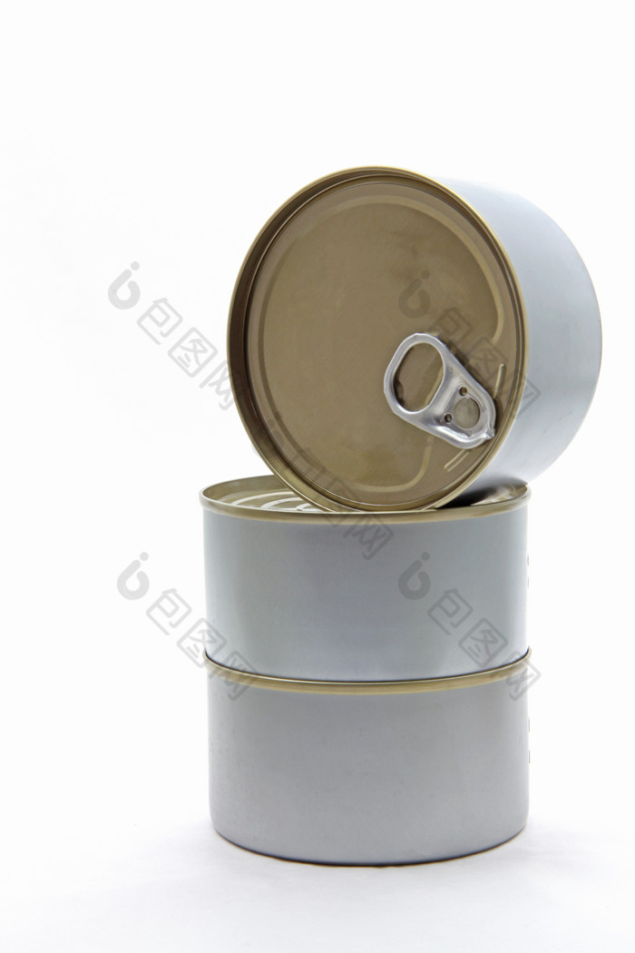 锡罐罐头容器摄影图