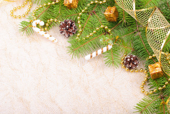 圣诞节松枝装饰品图片