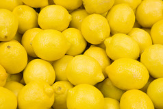 简约一堆柠檬摄影图