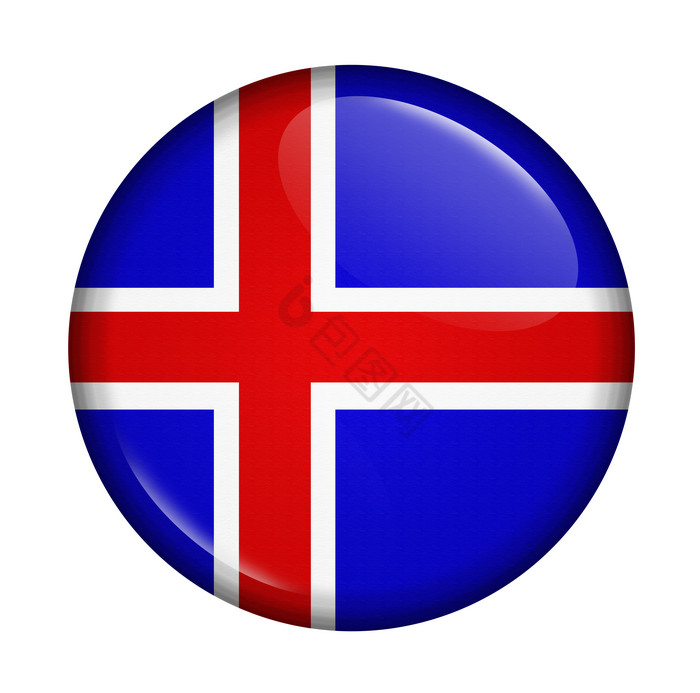 冰岛国旗按键