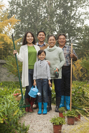 种植浇花的<strong>一家人</strong>