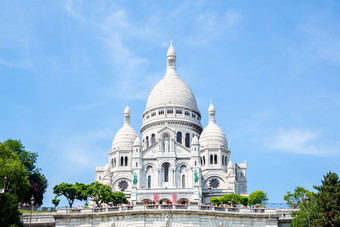 巴黎白色教堂建筑物