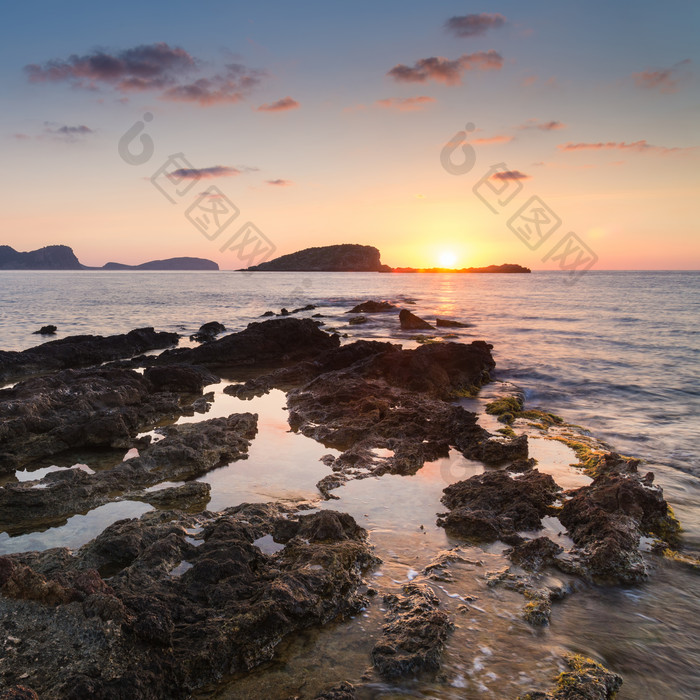 海边岩石石块石头