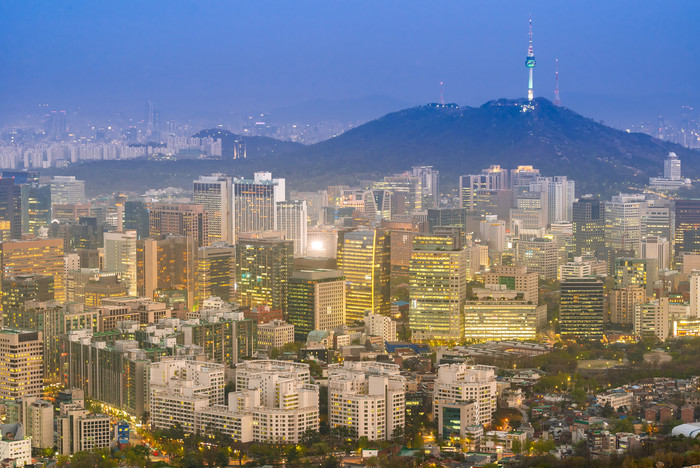 韩国首尔城市景观