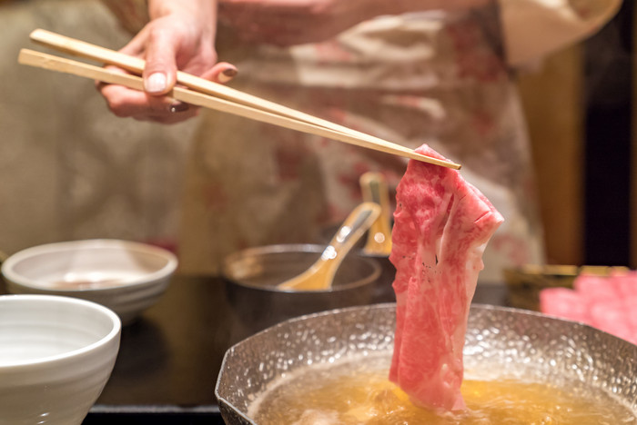 美食牛肉涮锅素材