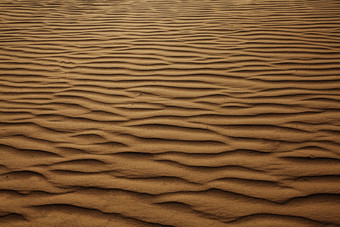 一望无垠的沙漠摄影图