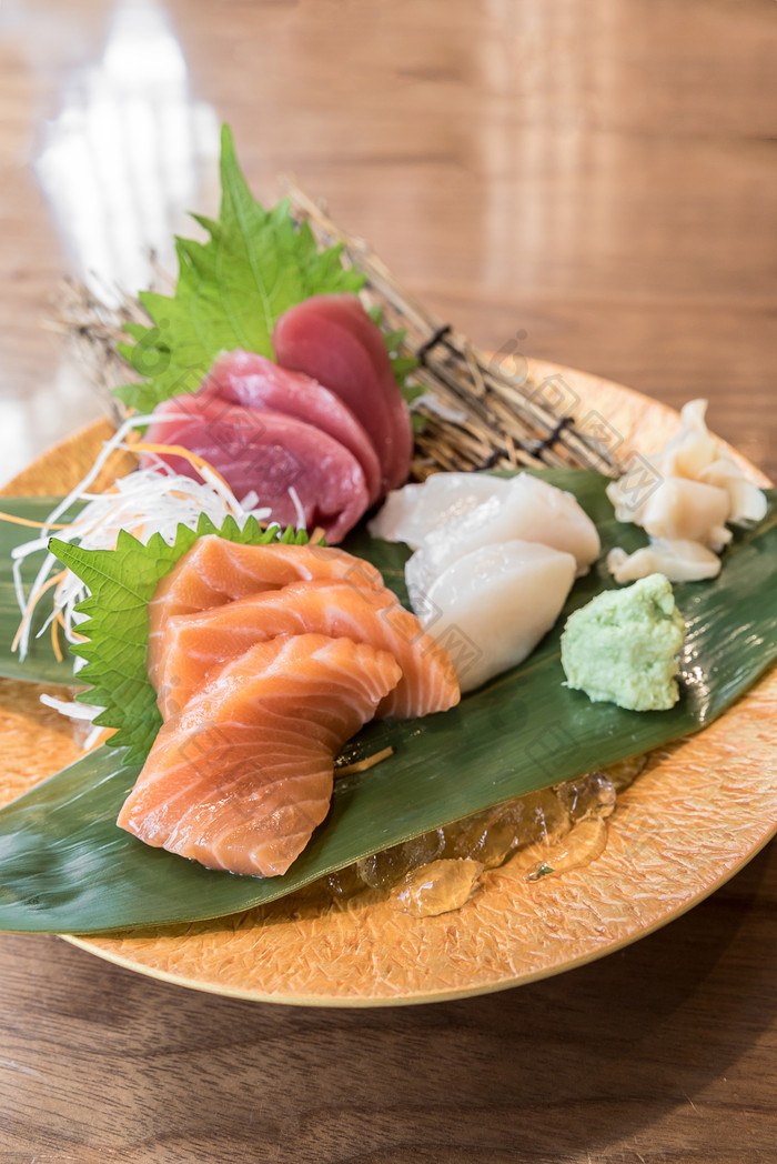 日本美食生鱼片元素