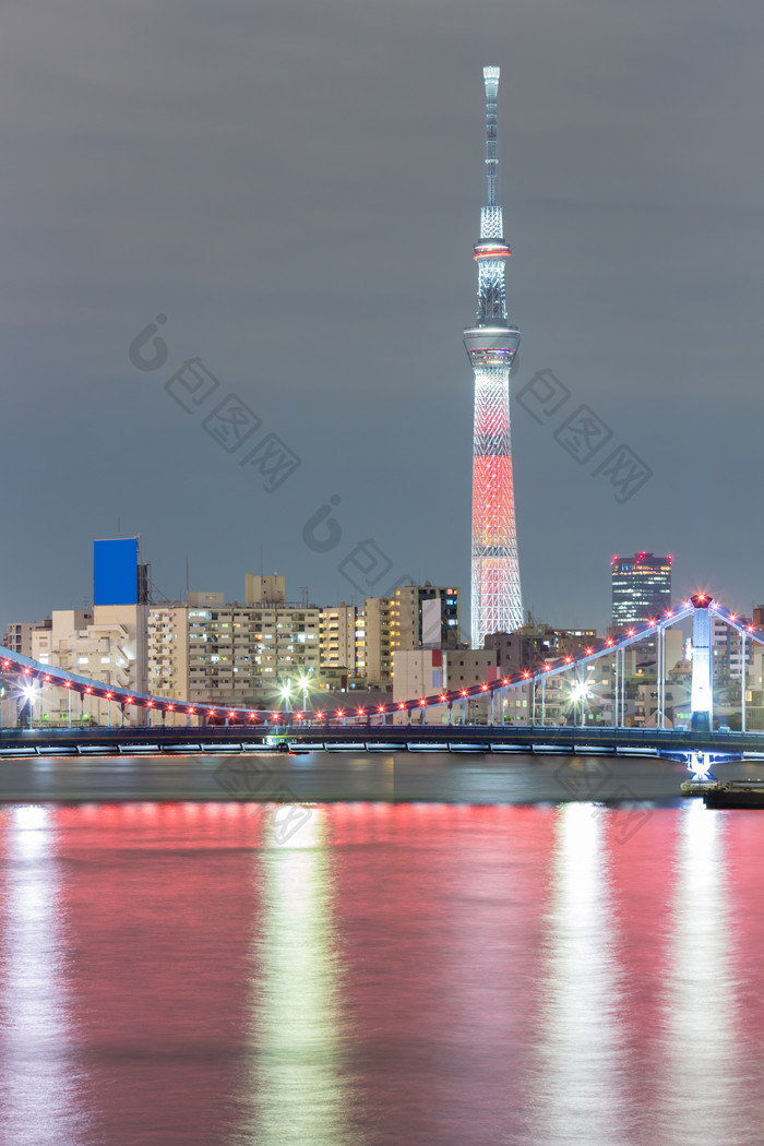 东京城市建筑物高塔摄影图