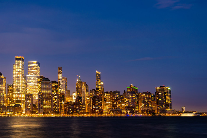 美国纽约城市夜景摄影图