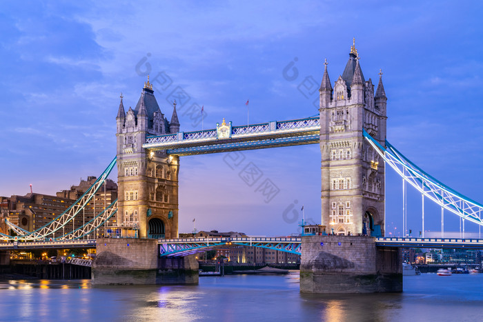 英国伦敦桥城市景观
