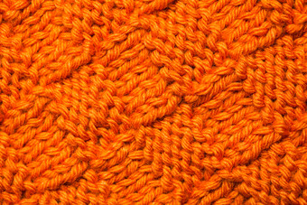 橙色针织毛衣花纹